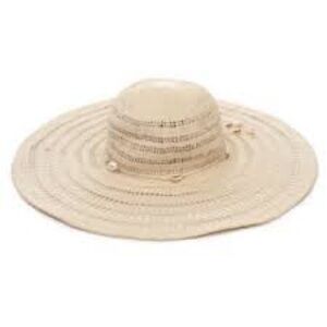 Steve Madden Light Beige Wide Brimmed  Sun Hat